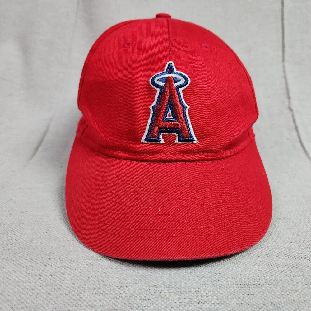 California Angels Hat Cap Youth Boys Strapback Adjustable Red A Logo OC Sports